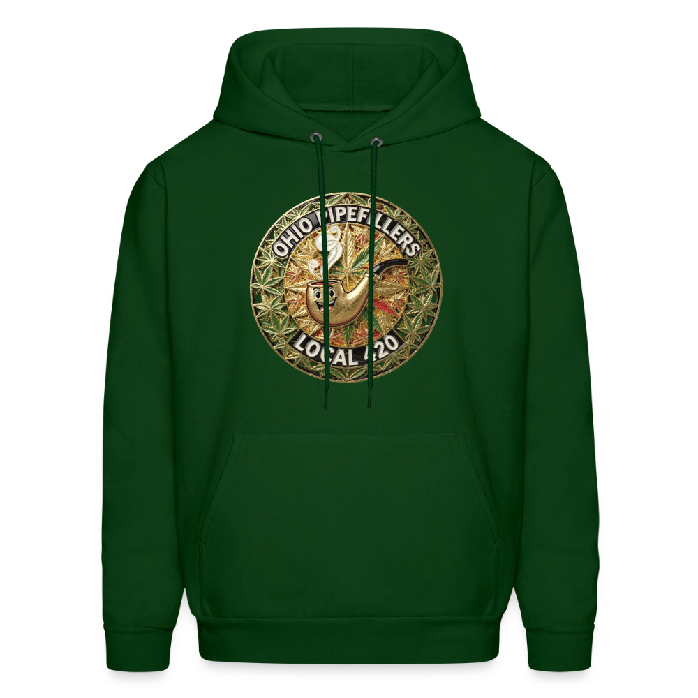 OHIO PIPEFILLERS LOCAL 420  F/B DESIGNS Men's Hoodie - forest green