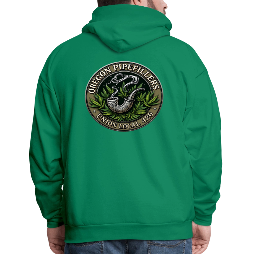 OREGON PIPEFILLERS UNION LOCAL 420 Men's Hoodie - kelly green