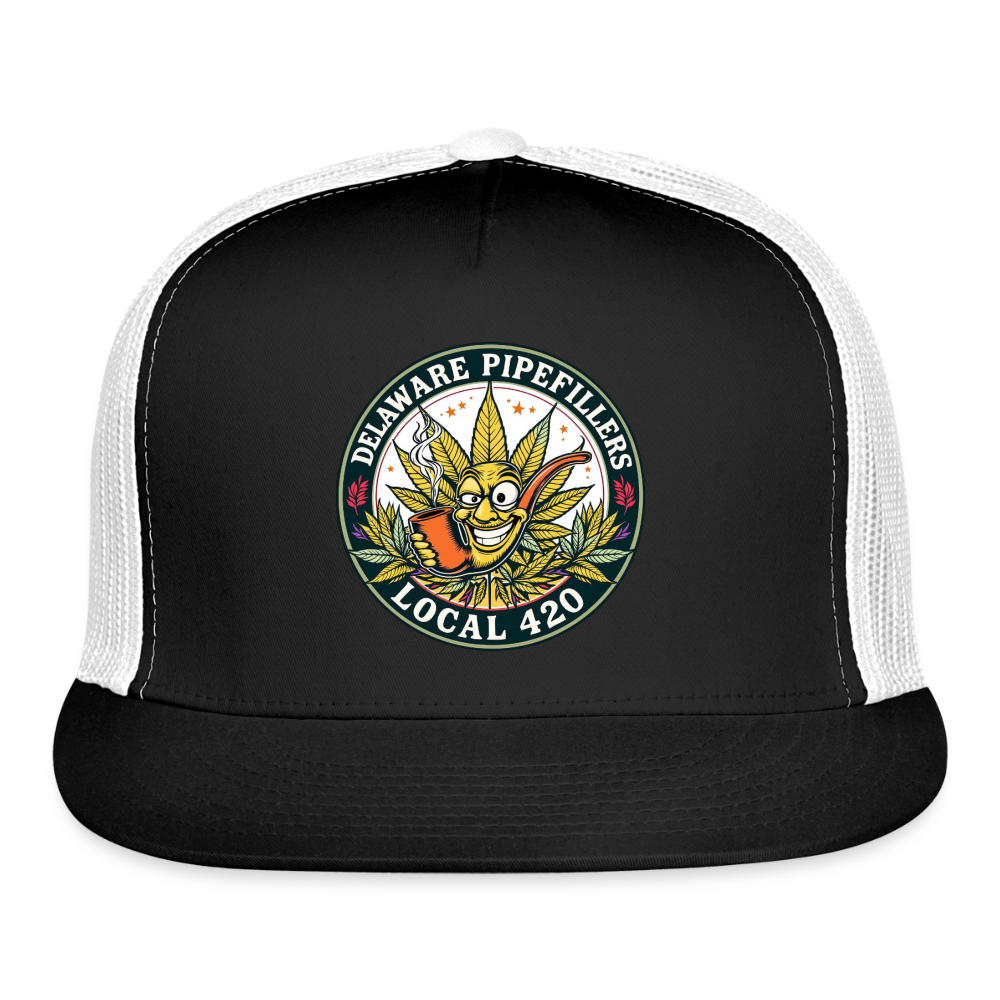 DELAWARE  PIPEFILLERD LOCAL 420 Trucker Hat - black/white