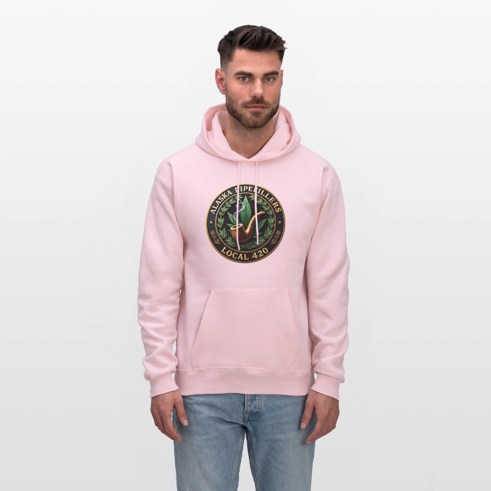 ALASKA PIPEFILLERS LOCAL 420 F/B DESIGN Men's Hoodie - pale pink