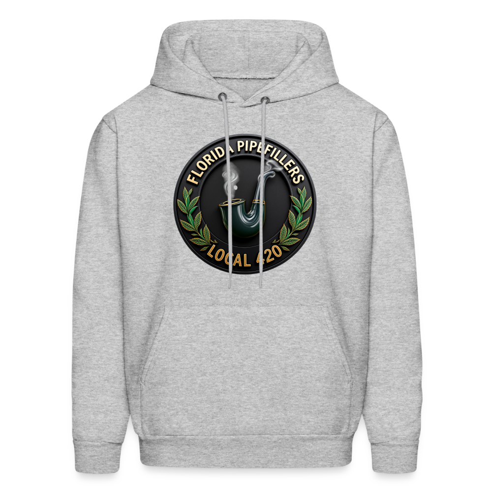FLORIDA PIPEFILLERS LOCAL 420 F/B DESIGN Men's Hoodie - heather gray
