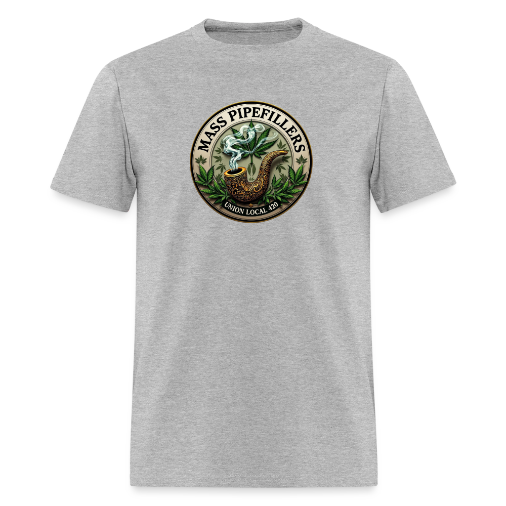 MASS PIPEFILLERS LOCAL 420 Men's T-Shirt - heather gray