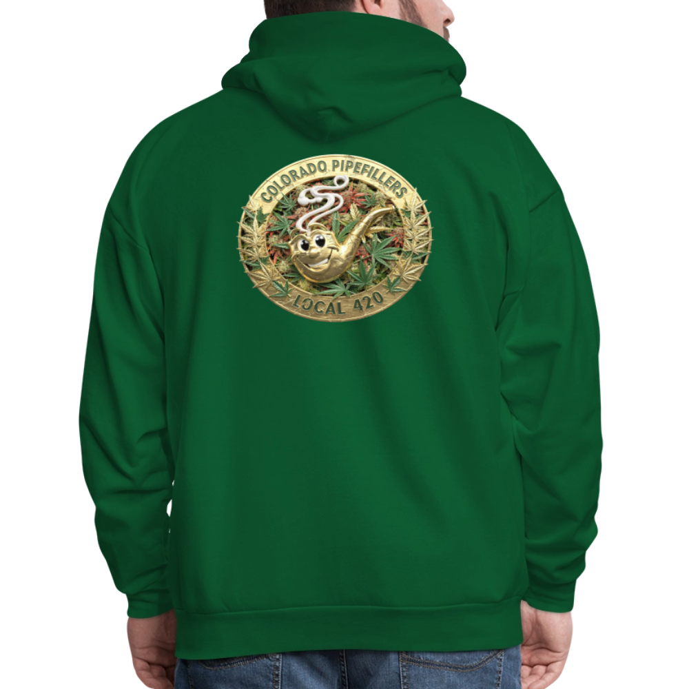 COLORADO PIPEFILLERS LOCAL 420 Men's Hoodie - forest green