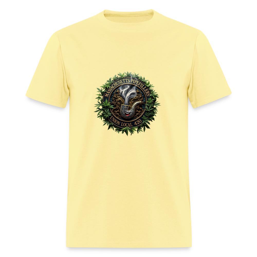 MASSACHUSETTS PIPEFILLERS UNION LOCAL 420 Men's T-Shirt - cornsilk