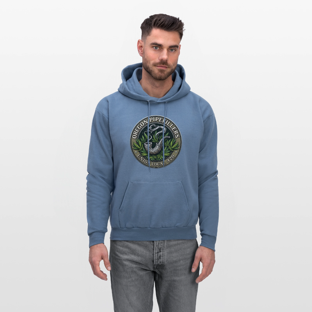 OREGON PIPEFILLERS LOCAL 420 Men's Hoodie - denim blue