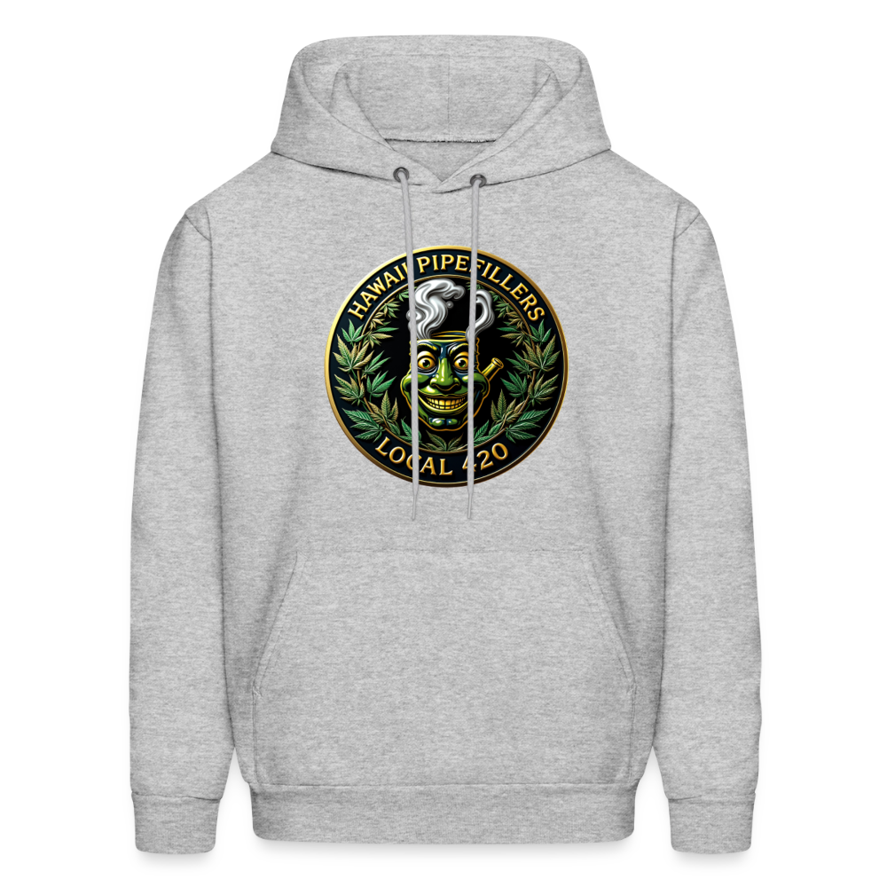 HAWAII PIPEFILLERS LOCAL 420 F/B DESIGN Men's Hoodie - heather gray