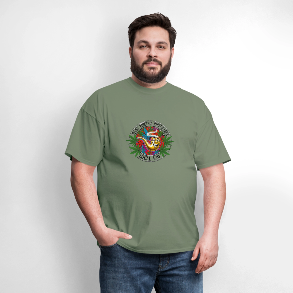 WEST VIRGINIA PIPEFILLERS LOCAL 420 Men's T-Shirt - military green