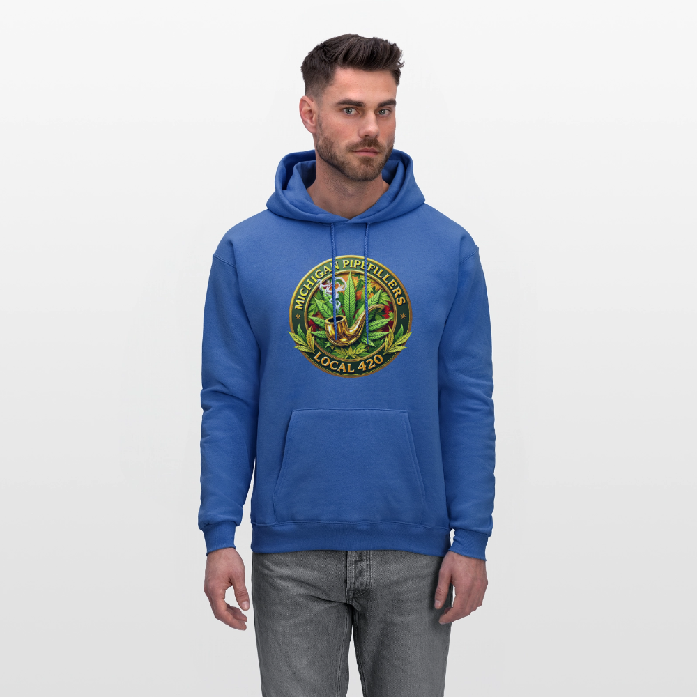 MICHIGAN PIPEFILLERS LOCAL 420 F/B DESIGN Men's Hoodie - royal blue