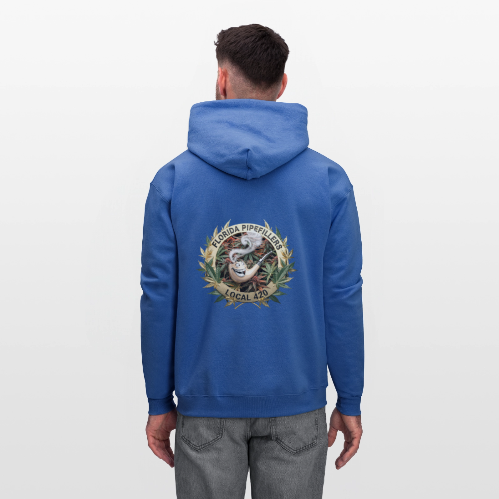 FLORIDA PIPEFILLERS LOCAL 420 F/B DESIGN Men's Hoodie - royal blue