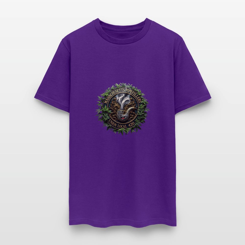 MASSACHUSETTS PIPEFILLERS UNION LOCAL 420 Men's T-Shirt - purple