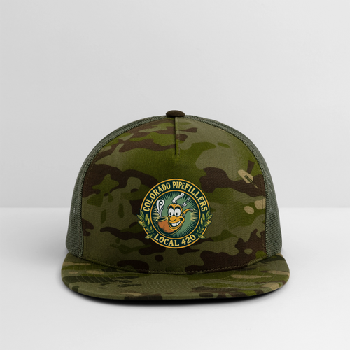 COLORADO PIPEFILLERS LOCAL 420 CAMO Trucker Hat - MultiCam\green