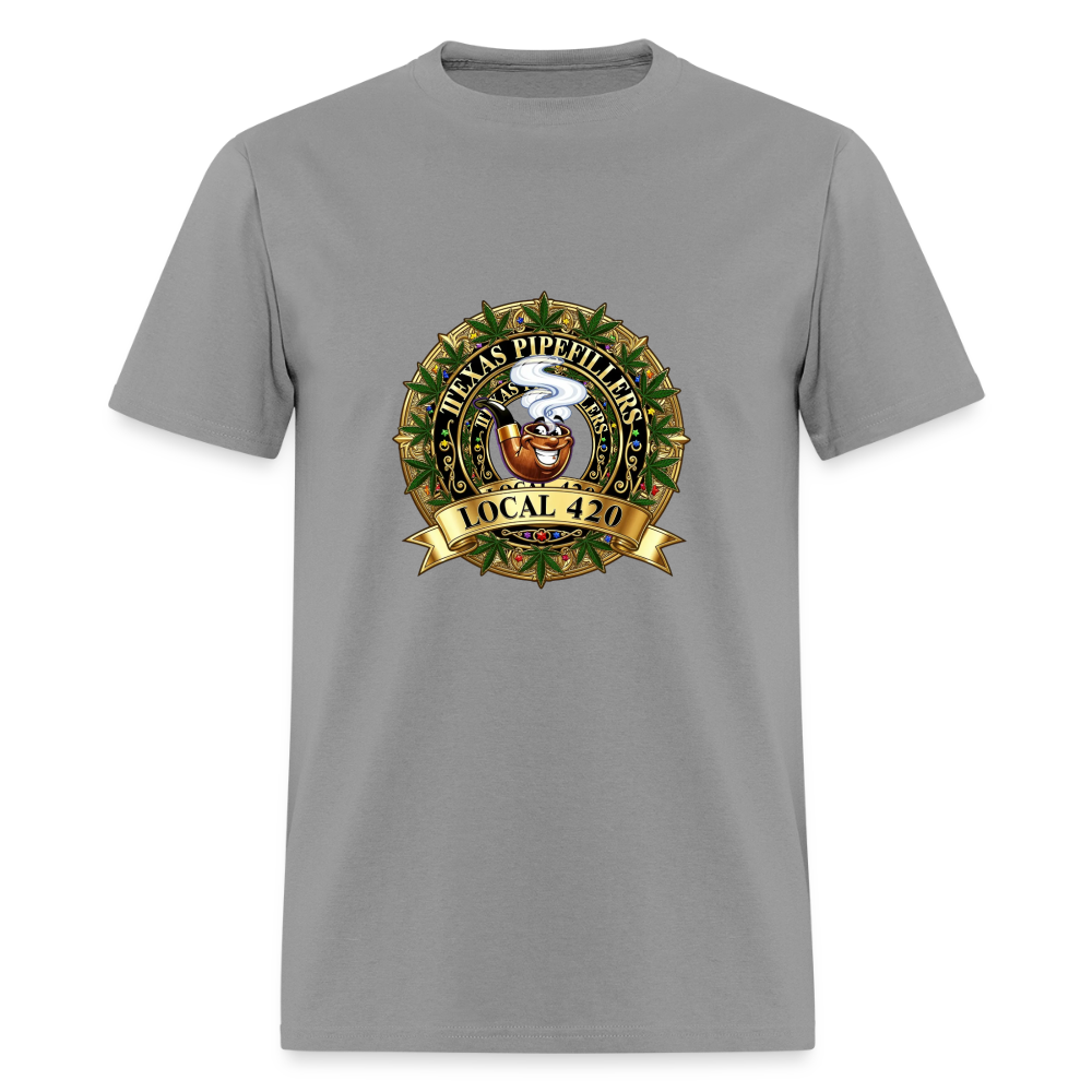 TEXAS PIPEFILLERS LOCAL 420 Men's T-Shirt - rock