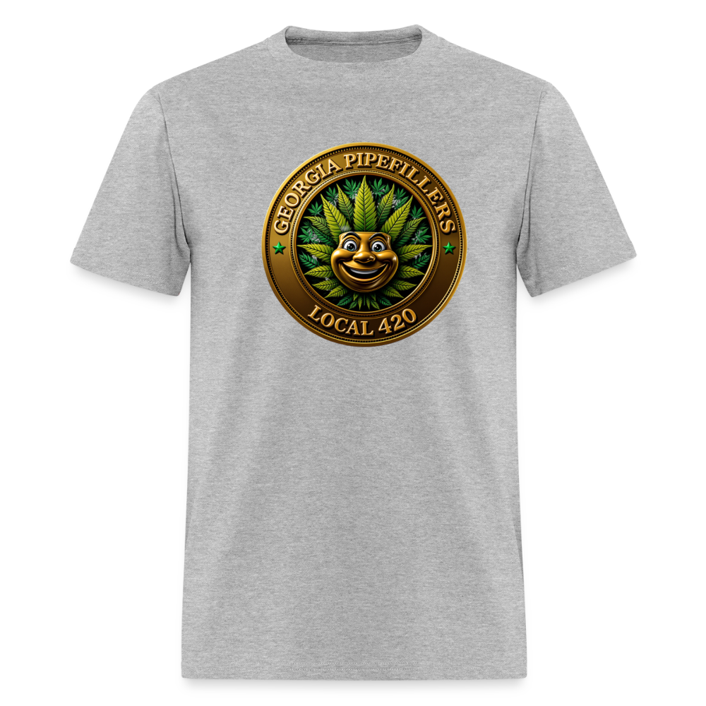 GEORGIA PIPEFILLERS LOCAL 420 F/B DESIGN  Men's T-Shirt - heather gray