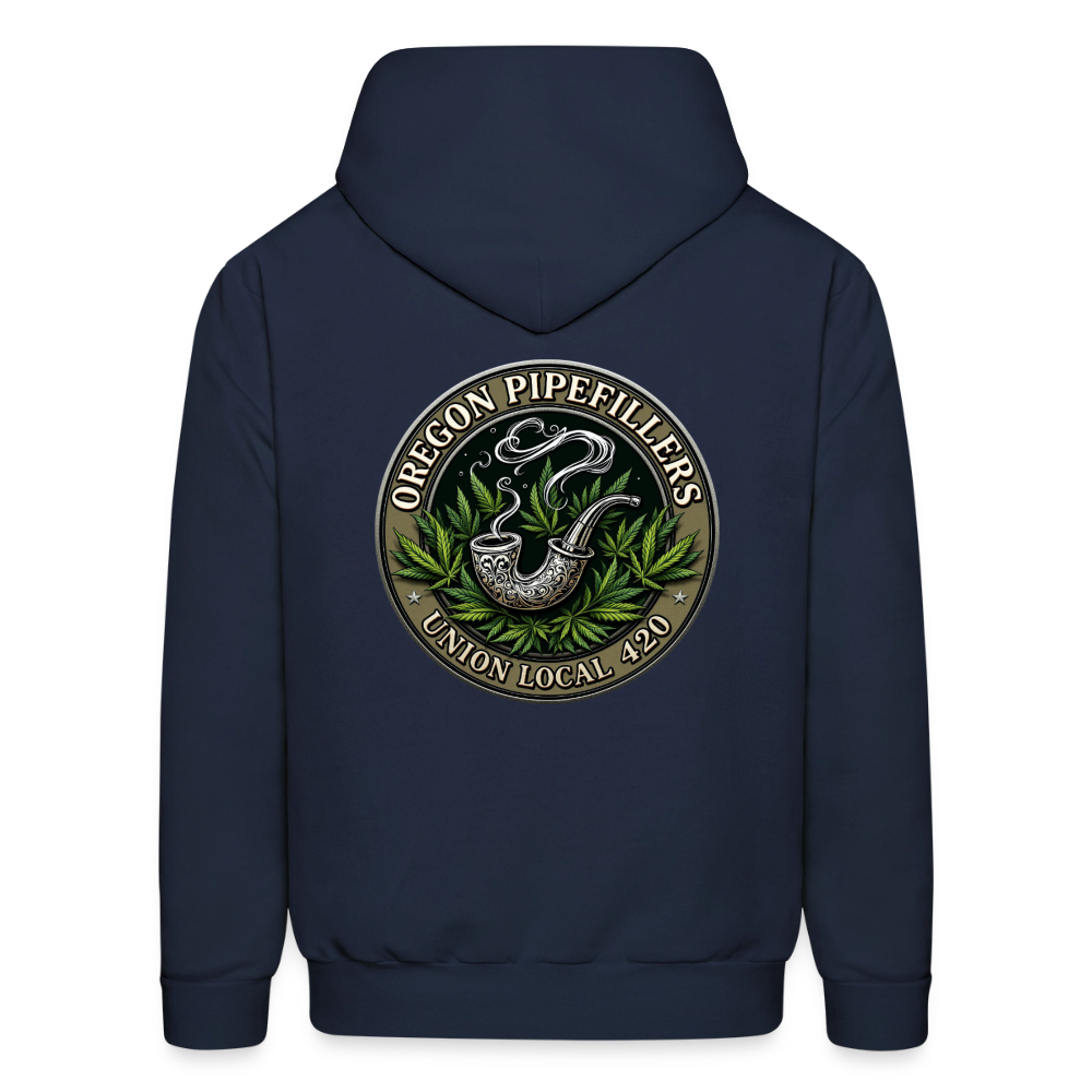 OREGON PIPEFILLERS UNION LOCAL 420 Men's Hoodie - navy