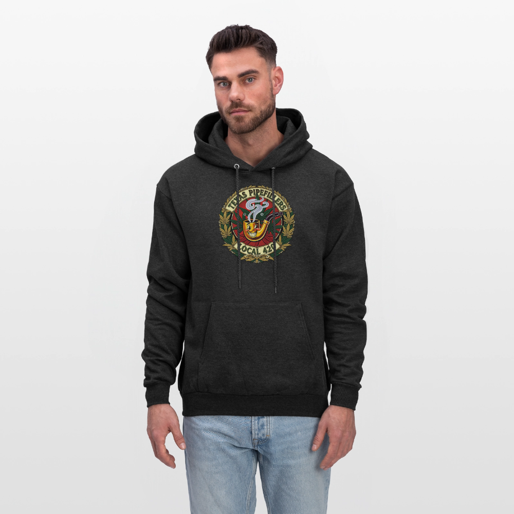 TEXAS PIPEFILLERS LOCAL 420 F.B DESIGN Men's Hoodie - charcoal grey