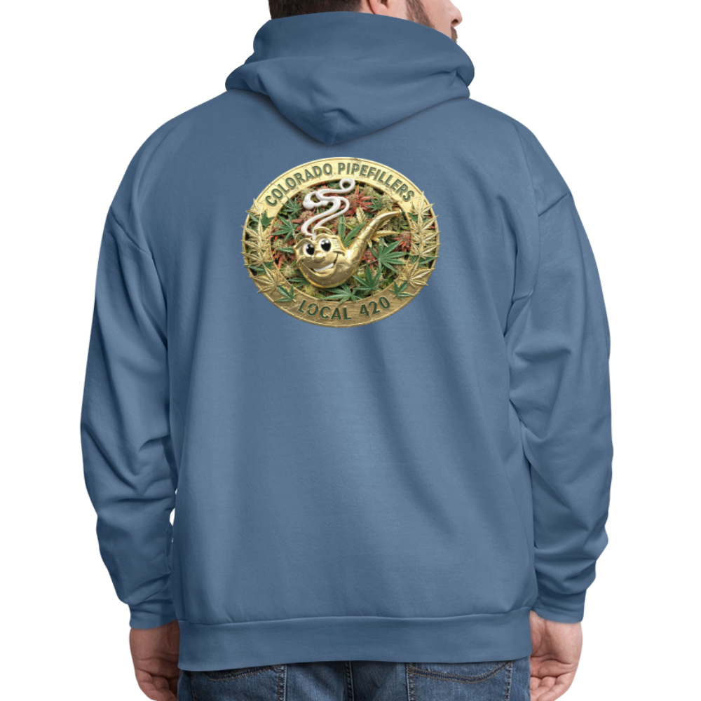 COLORADO PIPEFILLERS LOCAL 420 Men's Hoodie - denim blue