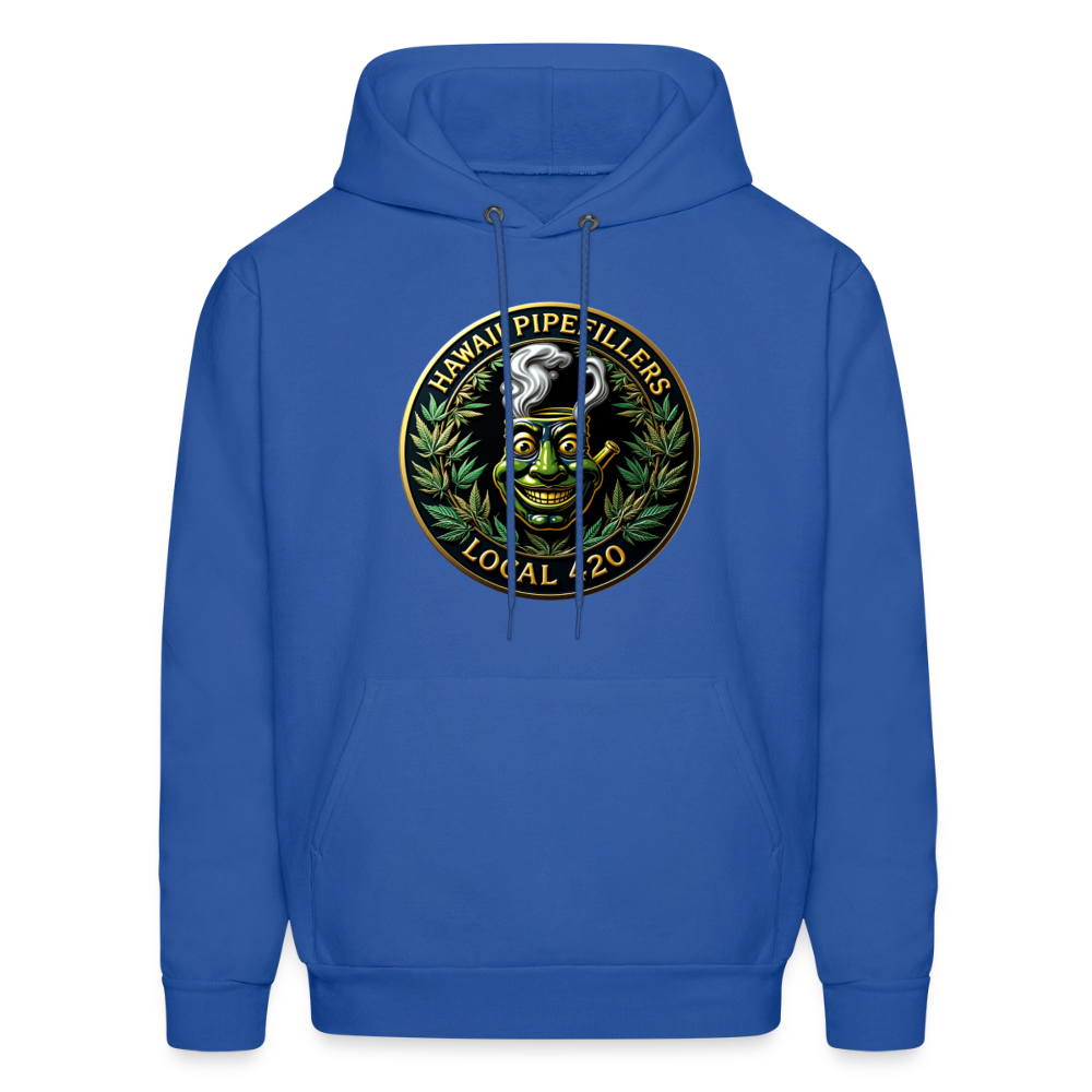 HAWAII PIPEFILLERS LOCAL 420 F/B DESIGN Men's Hoodie - royal blue