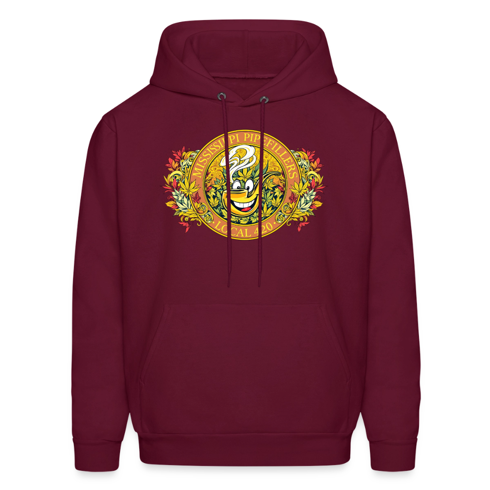 MISSISSIPPI PIPEFILLERS LOCAL 420 F/B DESIGNS Men's Hoodie - burgundy
