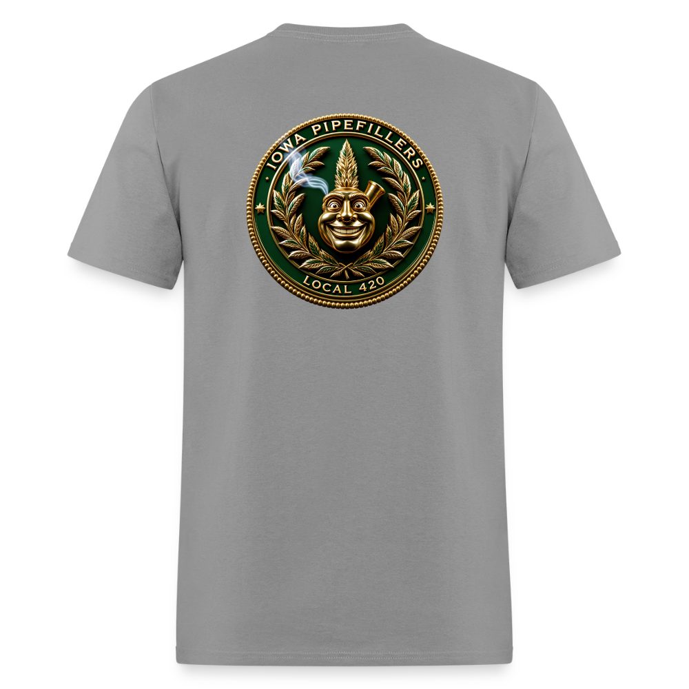 IOWA PIPEFILLERS LOCAL 420 F/B DESIGN Men's T-Shirt - rock