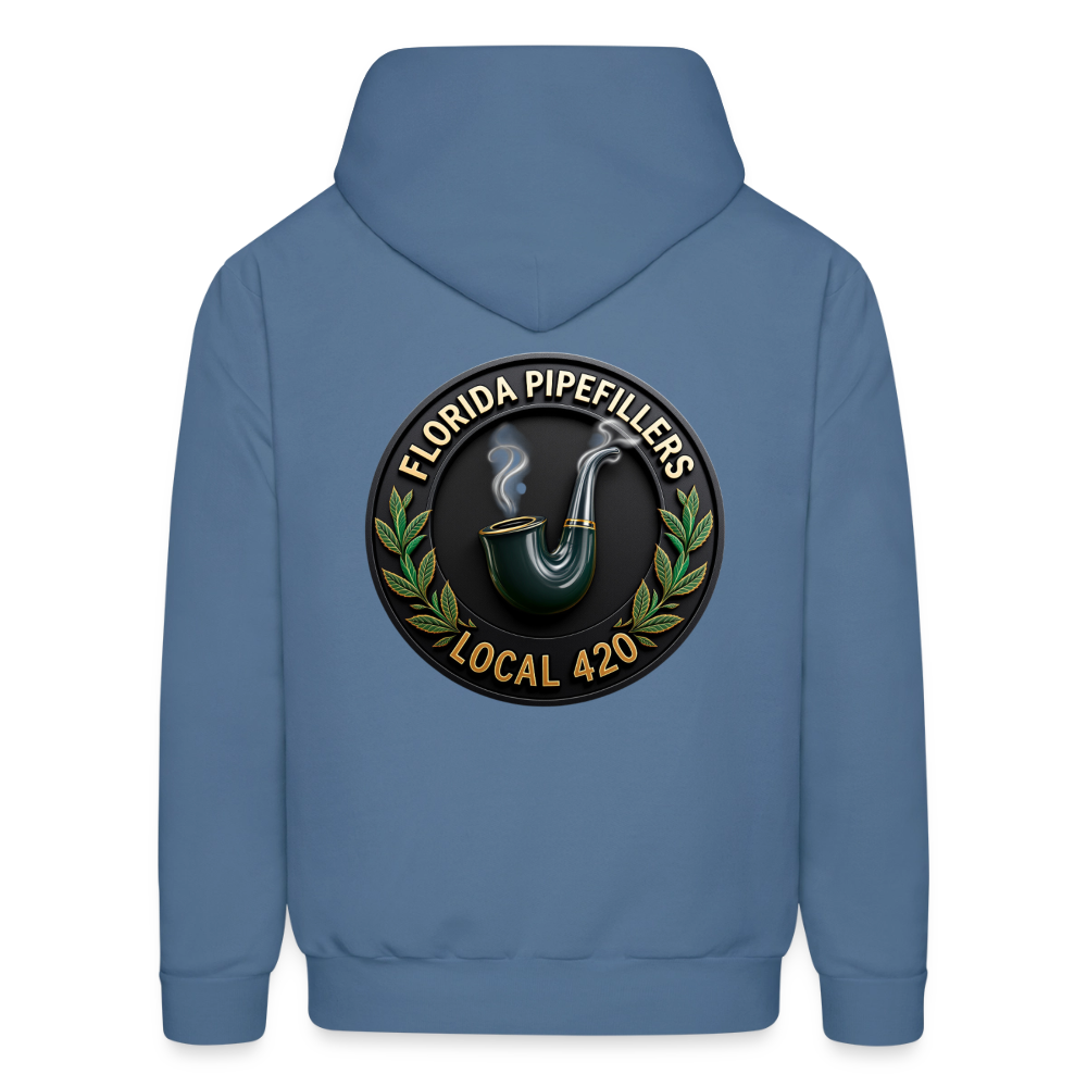FLORIDA PIPEFILLERS LOCAL 420 F/B DESIGN Men's Hoodie - denim blue