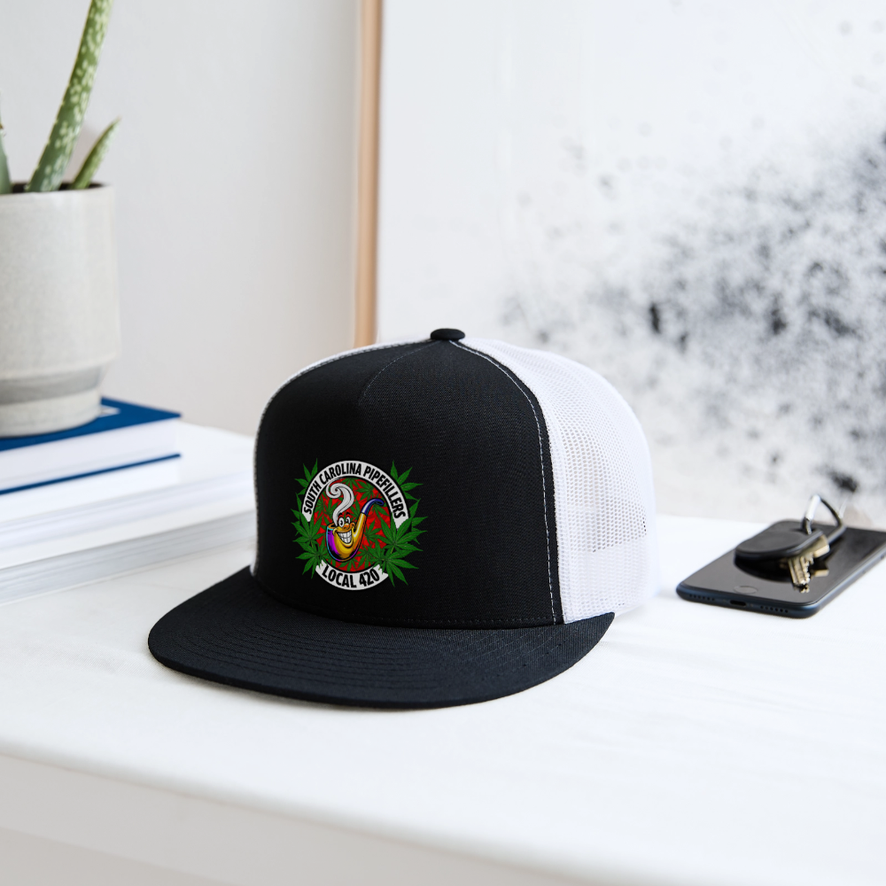 SOUTH CAROLINA PIPEFILLERS LOCAL 420 Trucker Hat - black/white