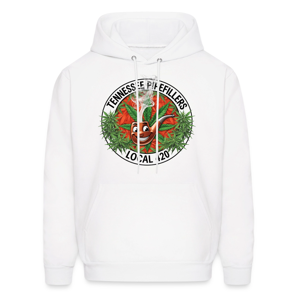 TENNESSEE PIPEFILLERS LOCAL 420 Men's Hoodie - white