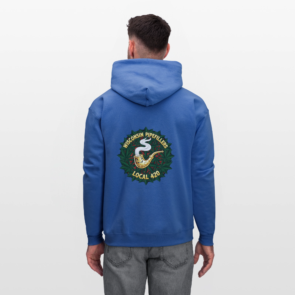 WISCONSIN PIPEFILLERS LOCAL 420 Men's Hoodie - royal blue