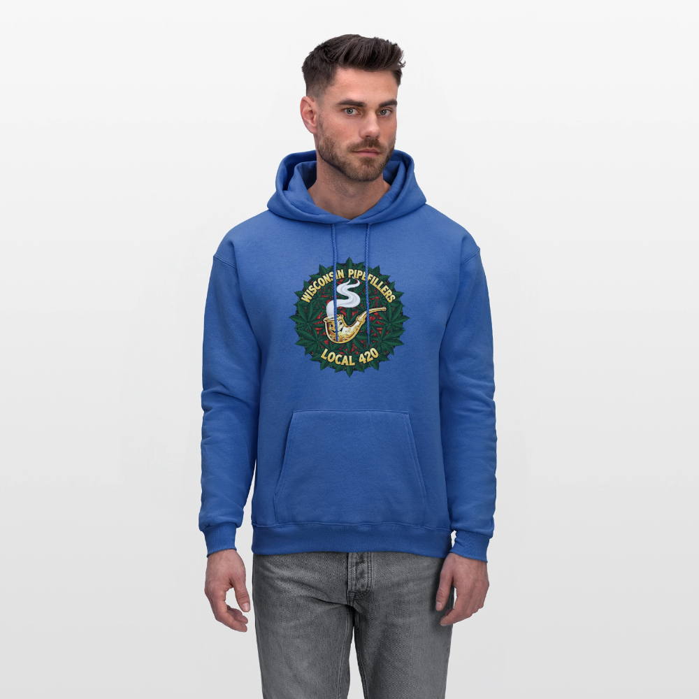 WISCONSIN PIPEFILLERS LOCAL 420 Men's Hoodie - royal blue