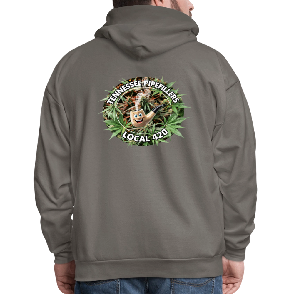 TENNESSEE PIPEFILLERS LOCAL 420 F/B DESIGN Men's  Hoodie - asphalt gray