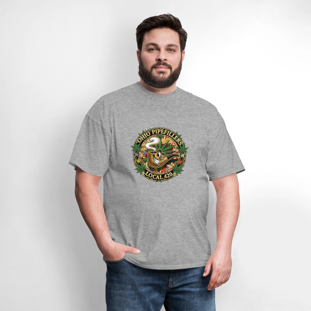 OHIO PIPEFILLERS LOCAL 420 Men's T-Shirt - heather gray