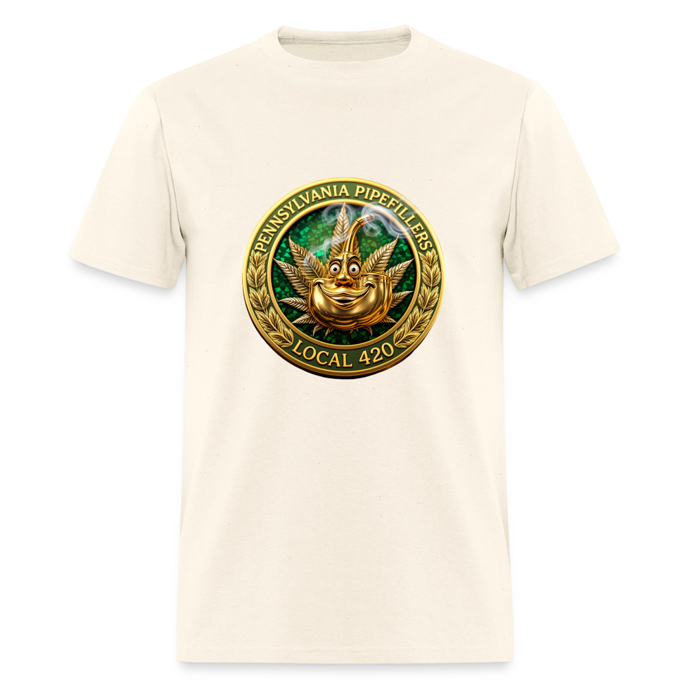 PENNSYLVANIA  PIPEFILLERS LOCAL 420 Men's T-Shirt - sweet cream heather