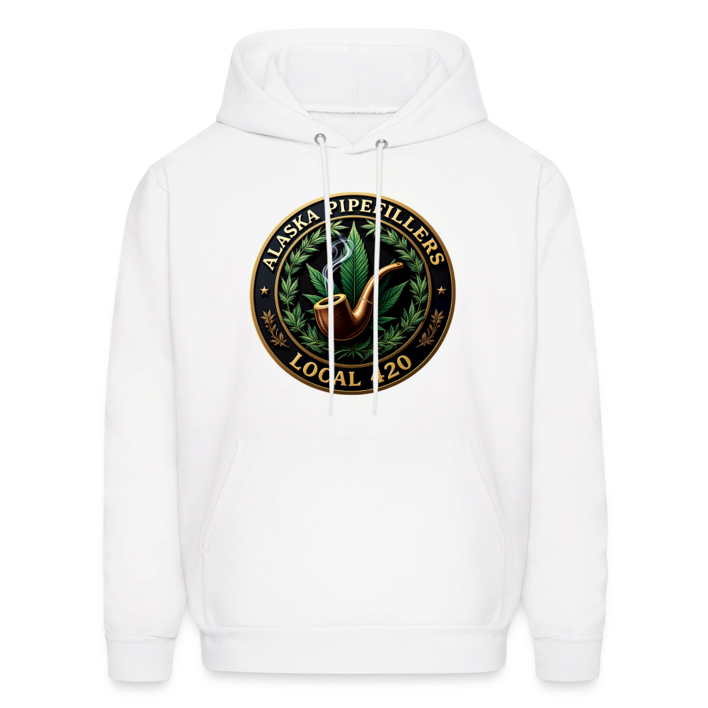 ALASKA PIPEFILLERS LOCAL 420 Men's Hoodie - white