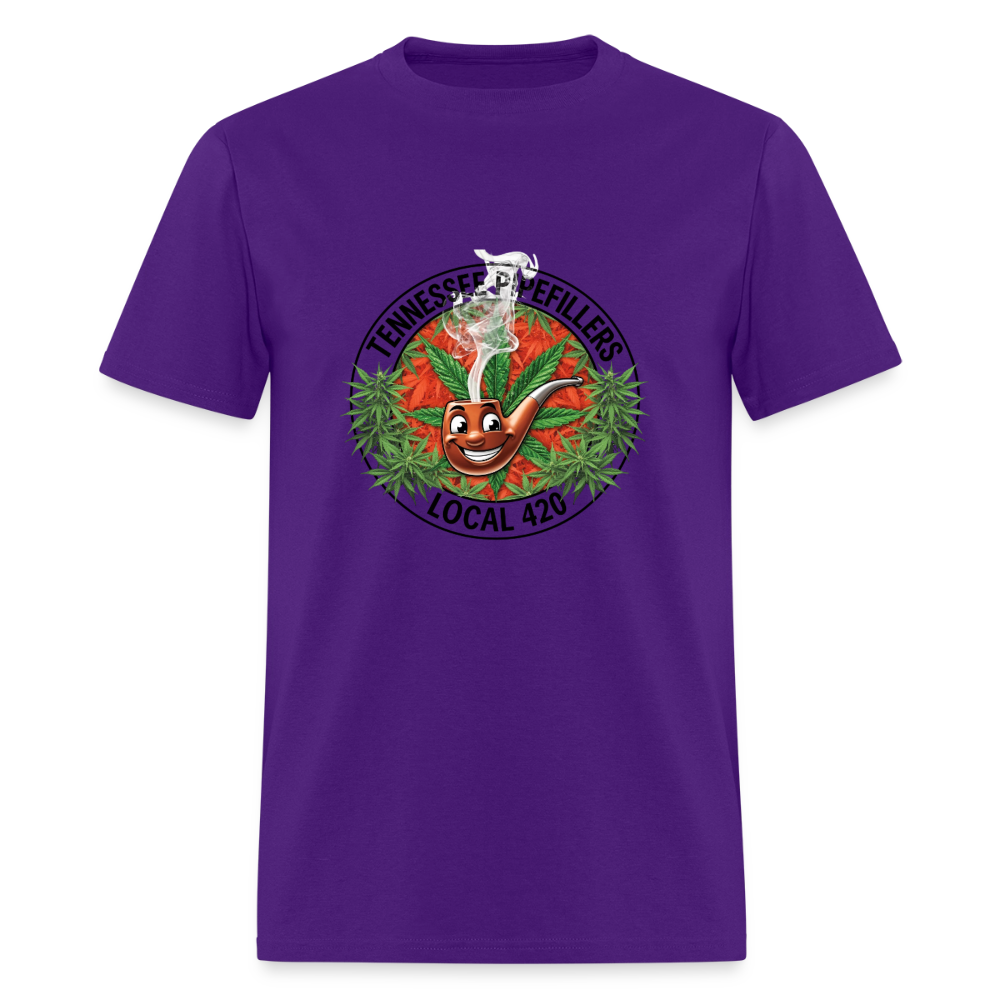 TENNESSEE PIPEFILLERS LOCAL 420 Men's T-Shirt - purple