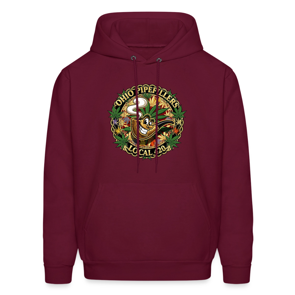 OHIO PIPEFILLERS LOCAL 420 Men's Hoodie - burgundy