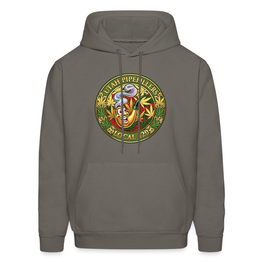 UTAH PIPEFILLERS LOCAL 420 Men's Hoodie - asphalt gray
