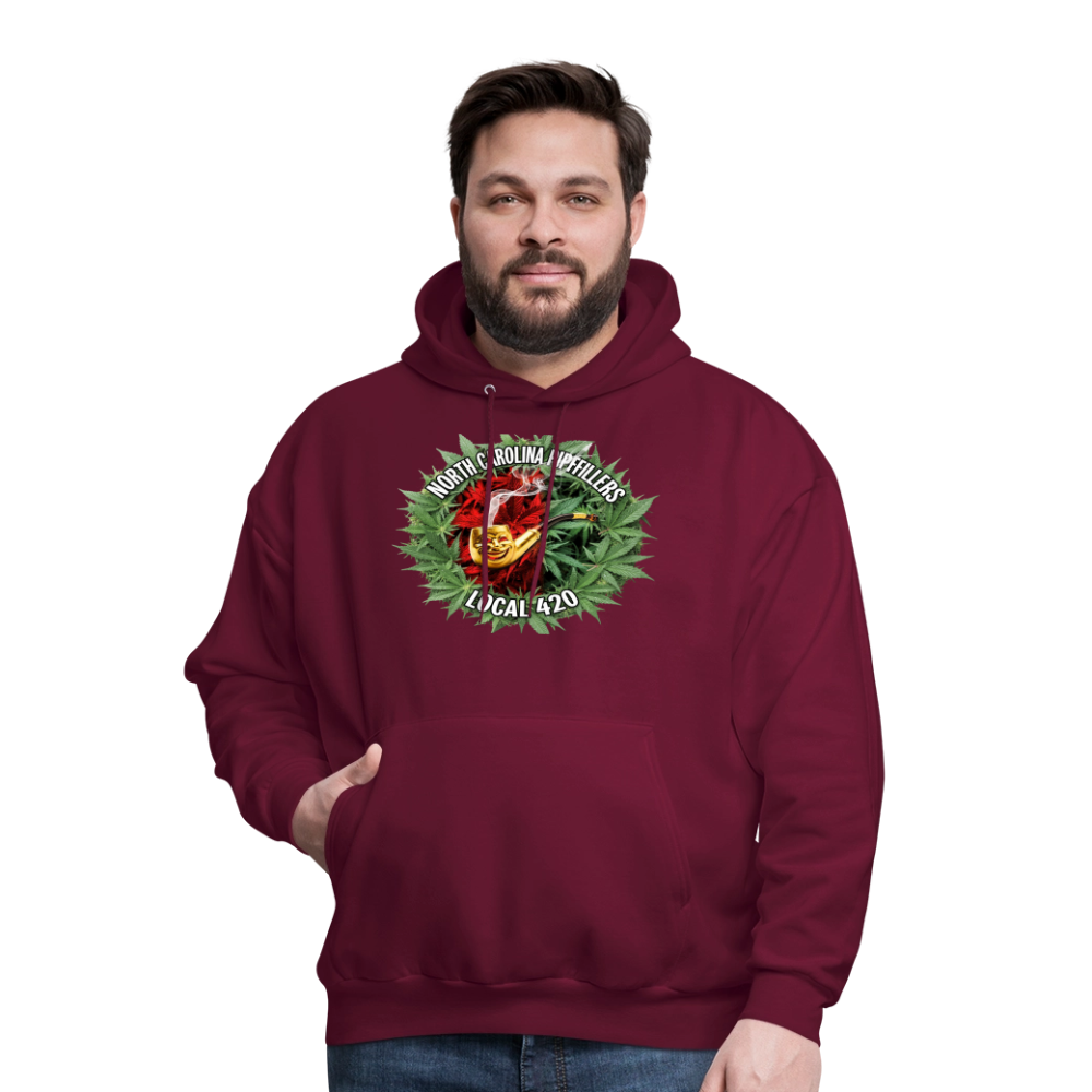 NORTH CAROLINA  PIPEFILLERS LOCAL 420 Men's Hoodie - burgundy