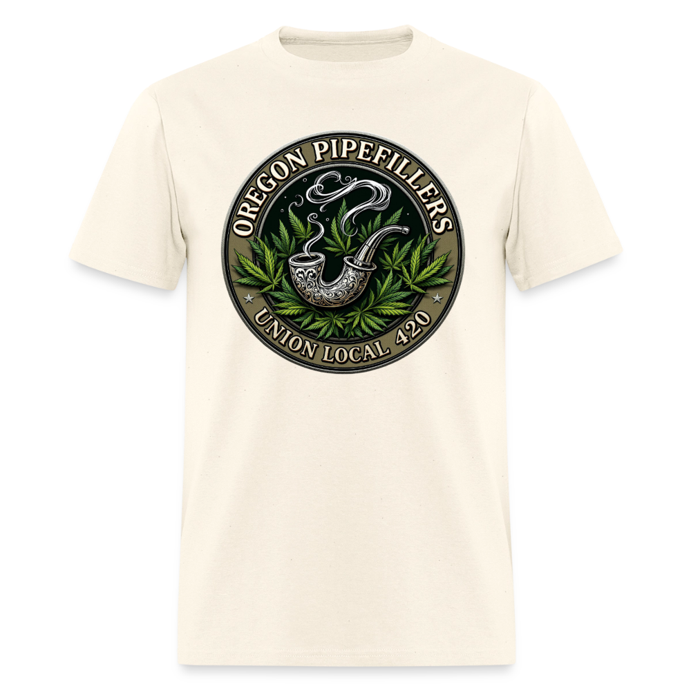 OREGON PIPEFILLERS LOCAL 420 Men's T-Shirt - sweet cream heather