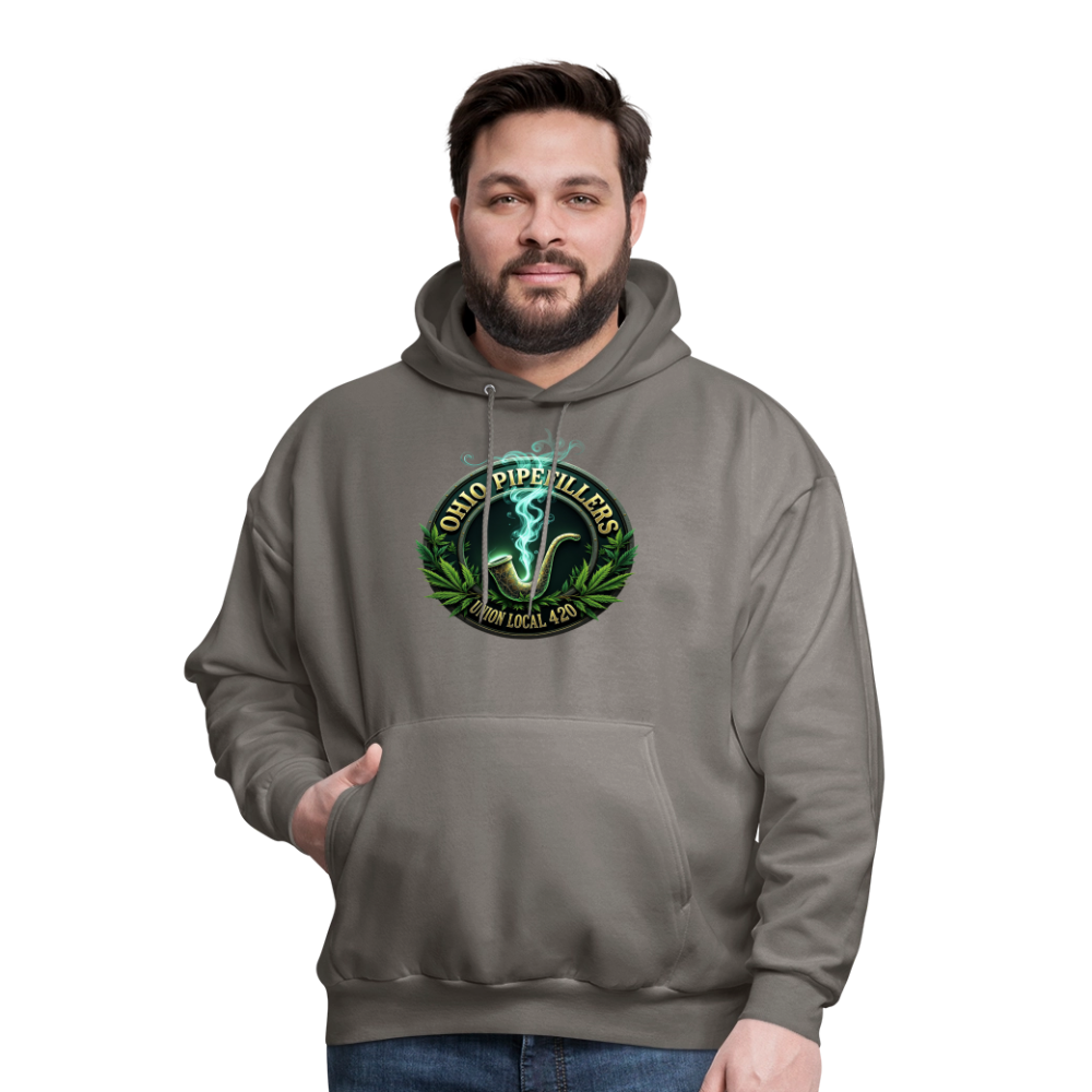 OHIO PIPEFILLERS UNION LOCAL 420 Men's Hoodie - asphalt gray