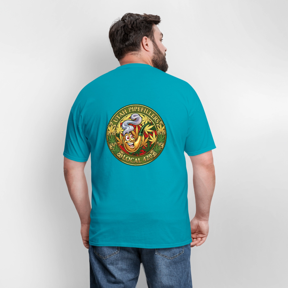 UTAH PIPEFILLERS LOCAL 420 F/B DESIGN Men's T-Shirt - turquoise