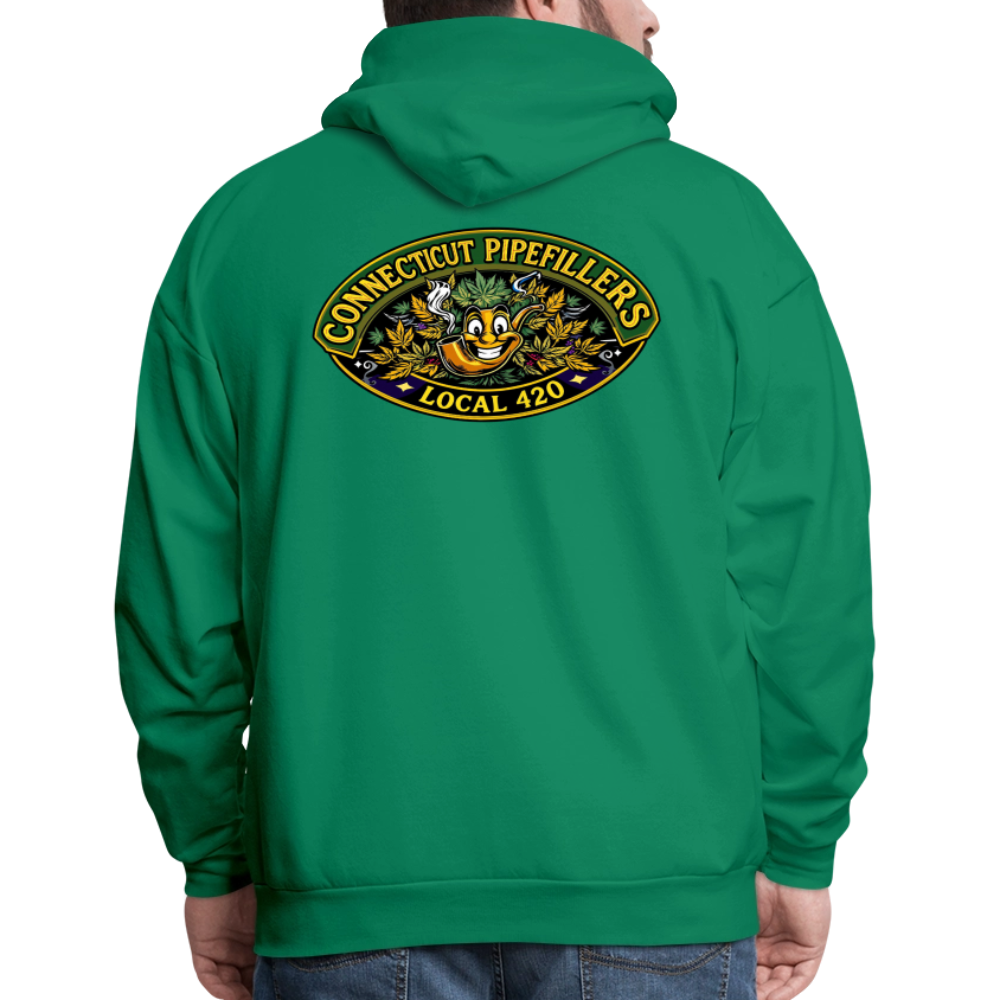 CONNECTICUT PIPEFILLERD LOCAL 420 F/B DESIGN Men's Hoodie - kelly green