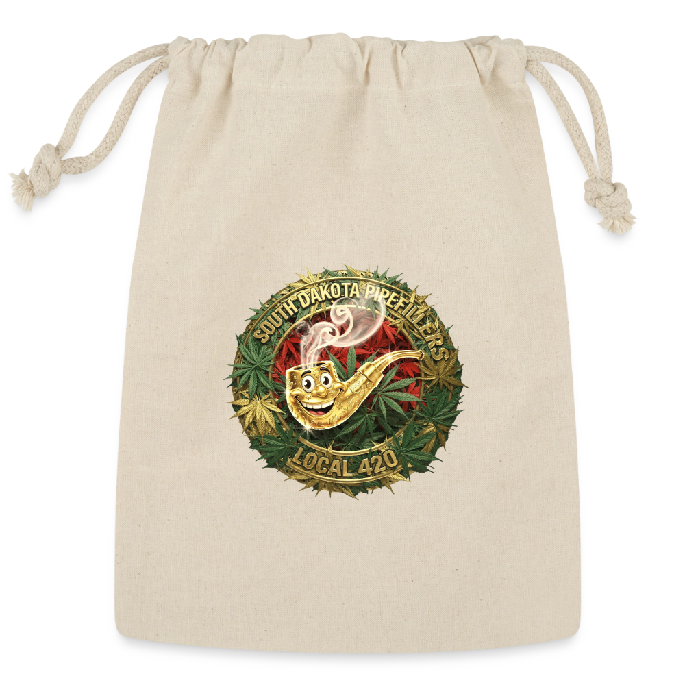 SOUTH DAKOTA PIPEFILLERS LOCAL 420 Union Reusable Gift Bag - Natural