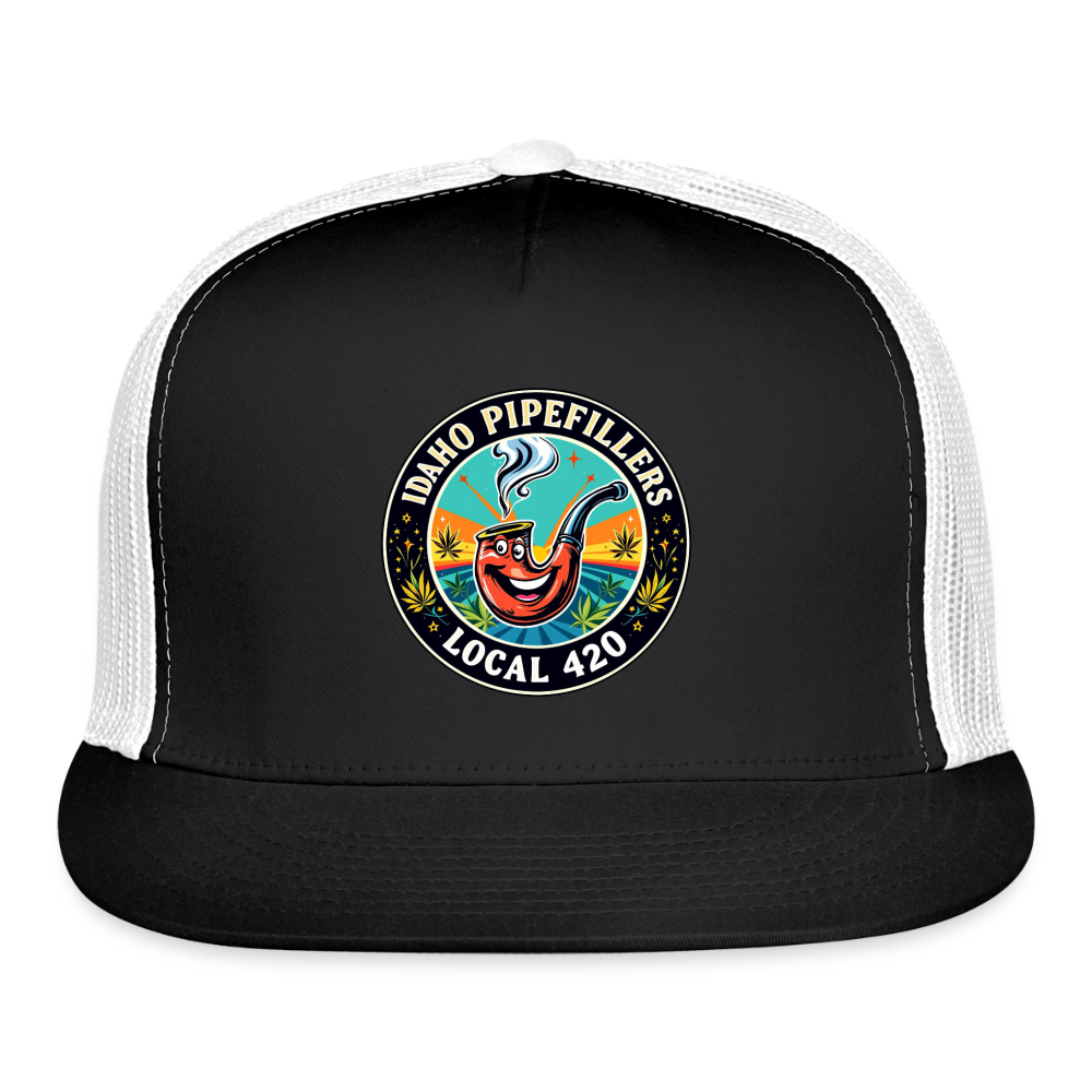 IDAHO PIPEFILLERS LOCAL 420 Trucker Hat - black/white