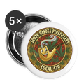 SOUTH DAKOTA PIPEFILLERS LOCAL 420 Union Buttons small 1'' (5-pack) - white