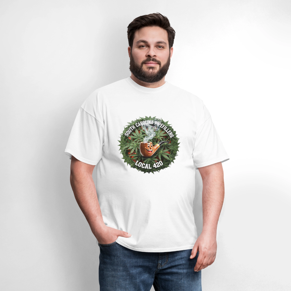SOUTH CAROLINA PIPEFILLERS LOCAL 420 Men's T-Shirt - white