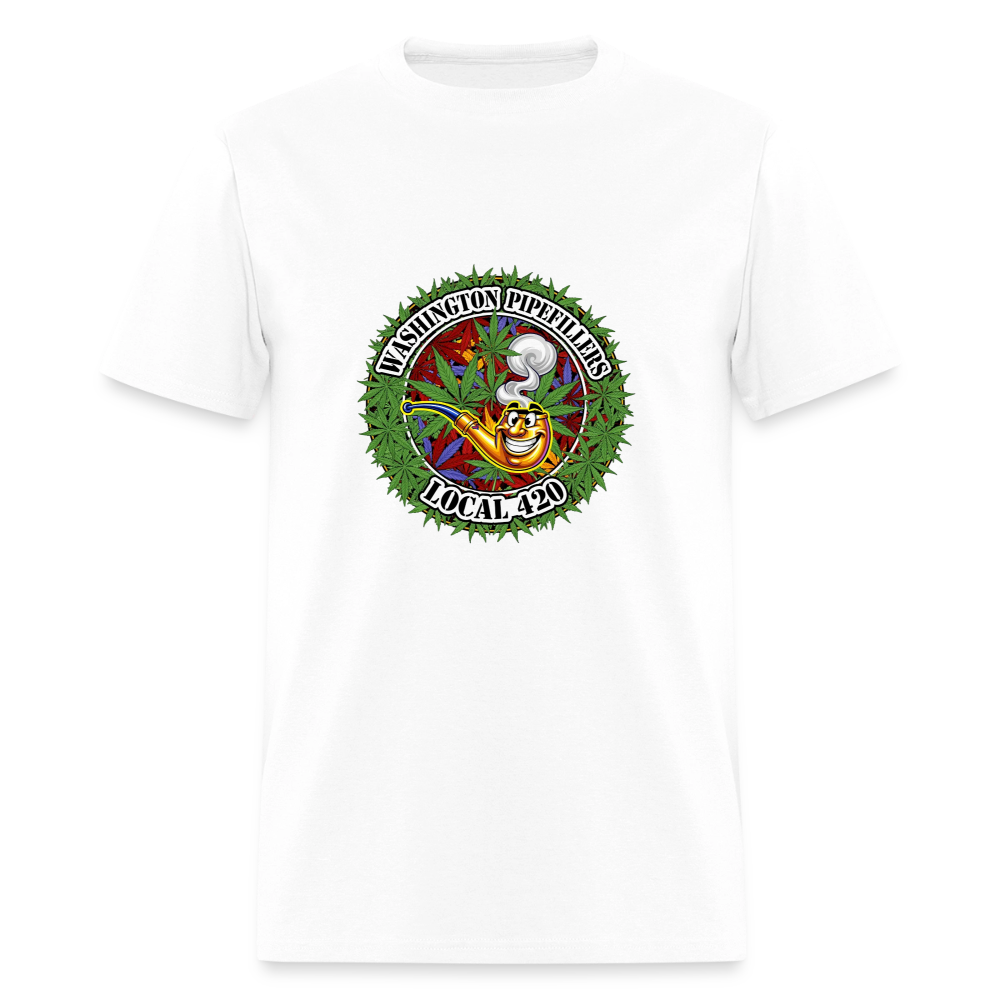 WASHINGTON PIPEFILLERS LOCAL 420 Men's T-Shirt - white