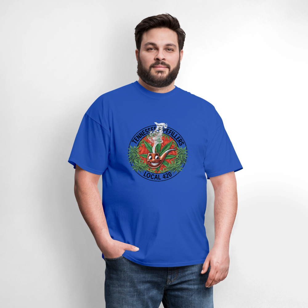TENNESSEE PIPEFILLERS LOCAL 420 Men's T-Shirt - royal blue