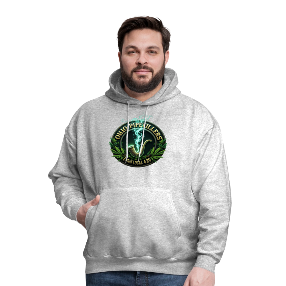 OHIO PIPEFILLERS UNION LOCAL 420 F/B DESIGNS Men's Hoodie - heather gray