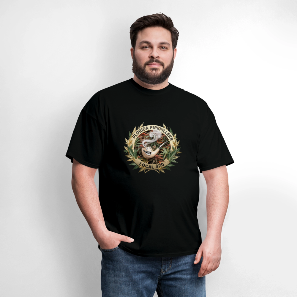 FLORIDA PIPEFILLERS LOCAL 420 Men's T-Shirt - black