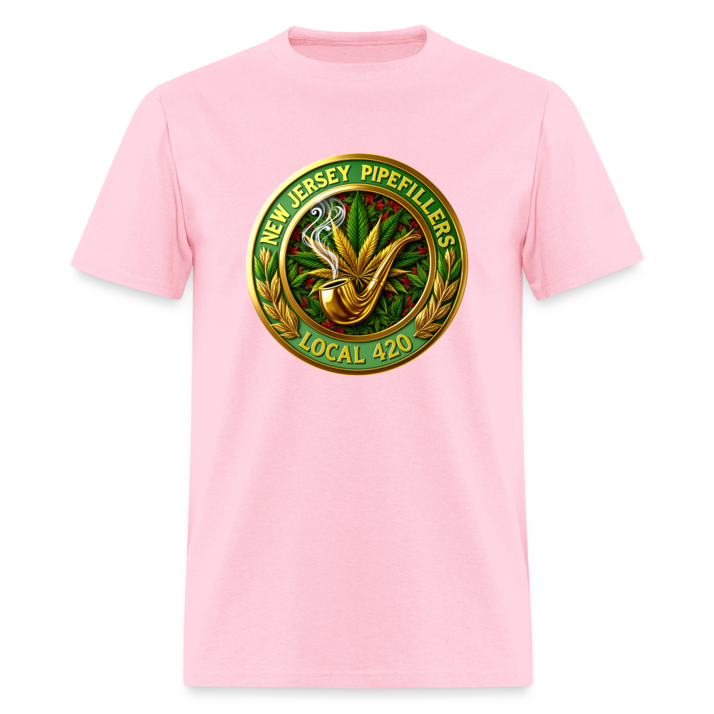 NEW JERSEY PIPEFILLERS LOCAL 420 Men's T-Shirt - pink