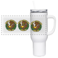 ARIZONA PIPEFILLERS LOCAL 420 40oz stainless Steel Travel Tumbler - white